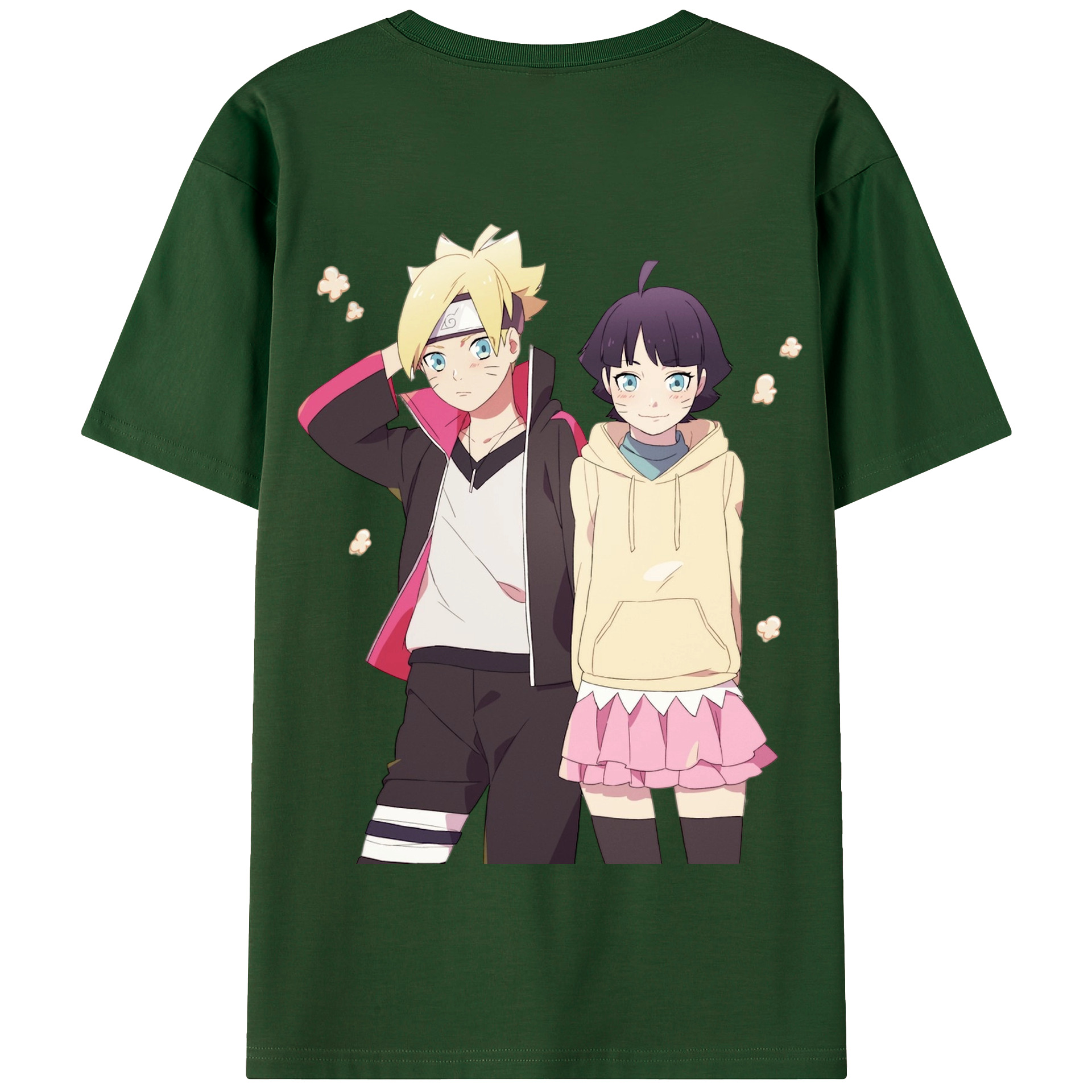 （画像用） NARUTO -ナルト- うずまき ボルト Uzumaki Boruto 綿100％半袖Tシャツ（背面プリント）
